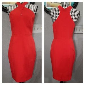 Anthro Elegant Red Dress